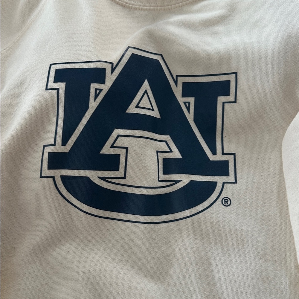 AUBURN University cream lightweight crewneck sweatshirt - Picture 3 of 4